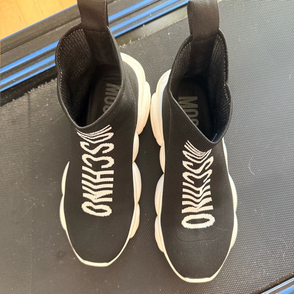 Moschino High Teddy Shoes Size Women Size 10  EU 41 -Retail $465.00 - Picture 4 of 9